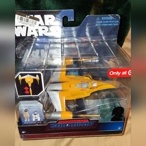 Star Wars Airplane Nib With 2 Action Figires